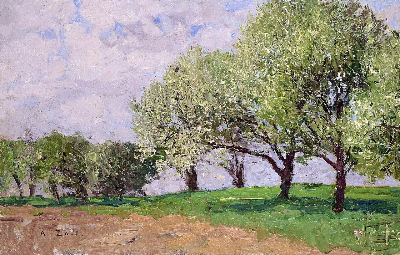 Alberi da frutto in fiore a Stainz